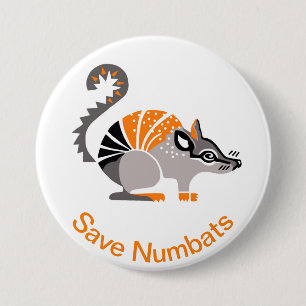 Badge Rond 7,6 Cm Enregistrer le nombre - Graphique animal en voie d