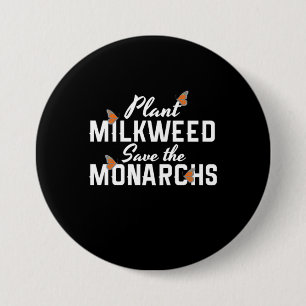 Badge Rond 7,6 Cm Enregistrer le papillon des monarques