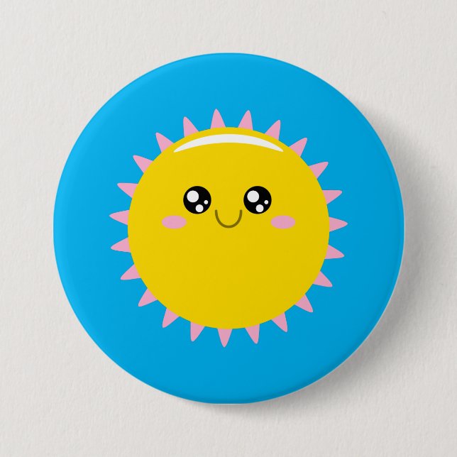 Badge Rond 7,6 Cm Ensoleillement (Devant)