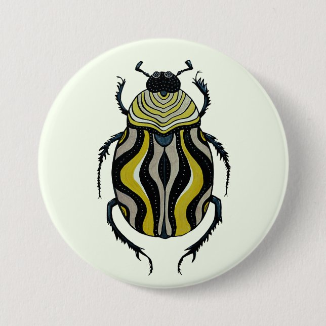 Badge Rond 7,6 Cm Entomologie cool du dendroctone Insect Art (Devant)