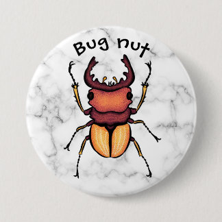 Badge Rond 7,6 Cm Entomologie de l'art de l'insecte du scarabée des