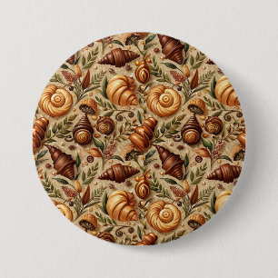 Badge Rond 7,6 Cm Envie de Croissants