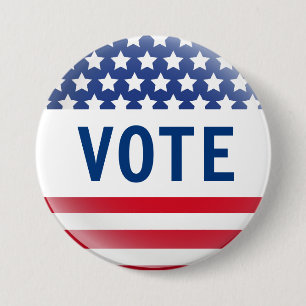 Badge Rond 7,6 Cm Épingle d'indicateur de vote