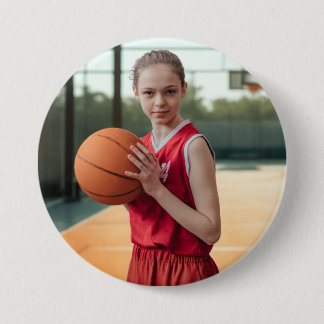 Badge Rond 7,6 Cm Épinglette de bouton de sport de photo personnalis