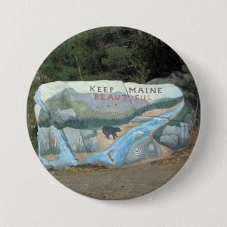 Badge Rond 7,6 Cm Épinglette Garder le Maine Beau
