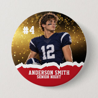 Badge Rond 7,6 Cm Épinglette personnalisée de football universitaire