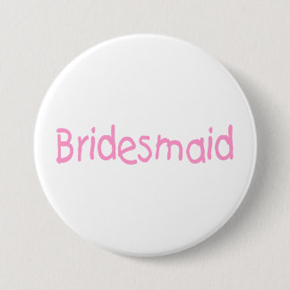 Badge Rond 7,6 Cm Épouse (Rose)