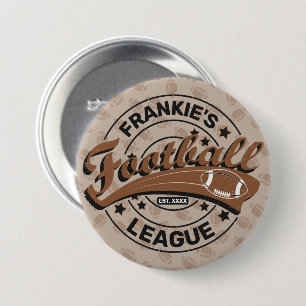 Badge Rond 7,6 Cm Équipe de joueurs de football
