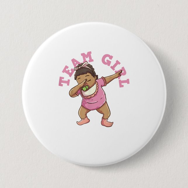 Badge Rond 7,6 Cm Équipe de la Fête du genre TShirt (Devant)