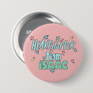 Badge Rond 7,6 Cm Équipe Isaac Pink
