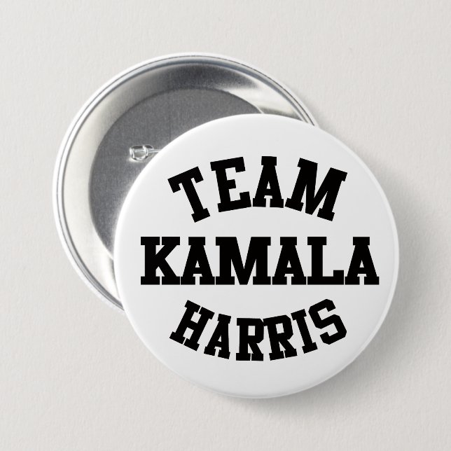 Badge Rond 7,6 Cm Équipe Kamala Harris (Devant & derrière)