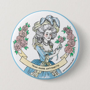 Badge Rond 7,6 Cm Équipe Marie Antoinette