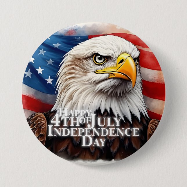 Badge Rond 7,6 Cm Esprit d'indépendance (Devant)