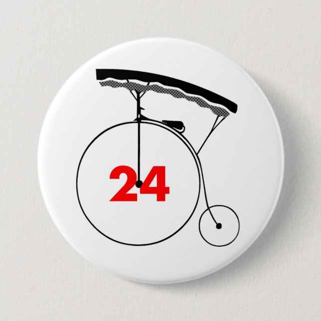 Badge Rond 7,6 Cm Esprit-Lecteur 24 (Devant)