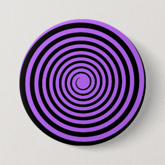 Badge Rond 7,6 Cm Et noire modèle customisé par spirale pourpre