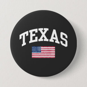 Badge Rond 7,6 Cm État du Texas