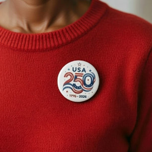 Badge Rond 7,6 Cm États-Unis 250e 1776-2026
