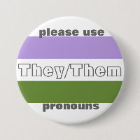 Eux/eux Pin de bouton de pronom
