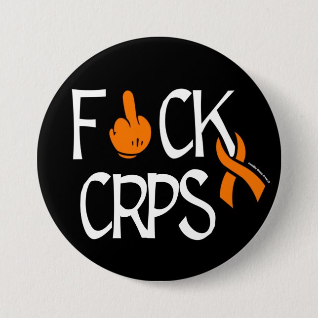 BADGE ROND 7,6 CM F#CK CRPS (Devant)