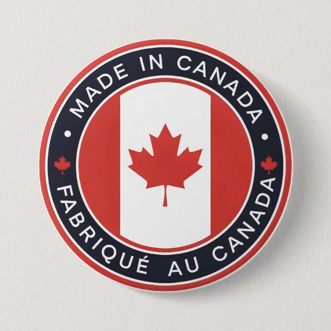 Badge Rond 7,6 Cm Fabriqué au Canada (Devant)