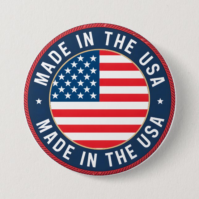 Badge Rond 7,6 Cm Fabriqué aux Etats-Unis (Devant)