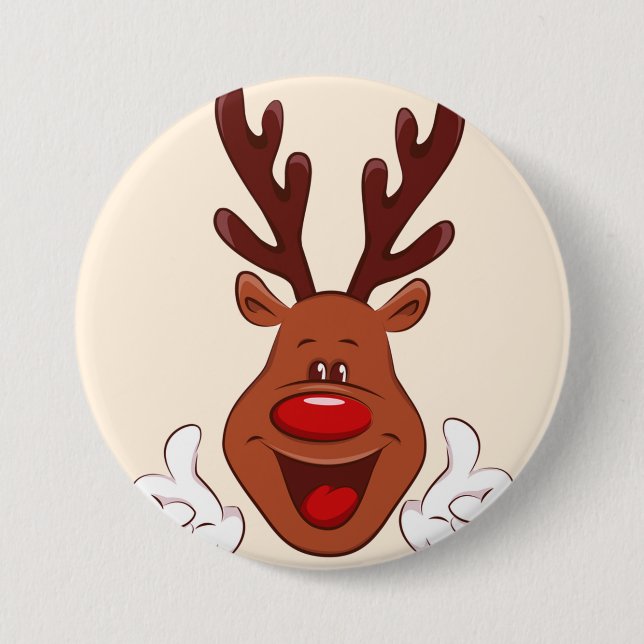 Badge Rond 7,6 Cm Face de Christmas (Devant)
