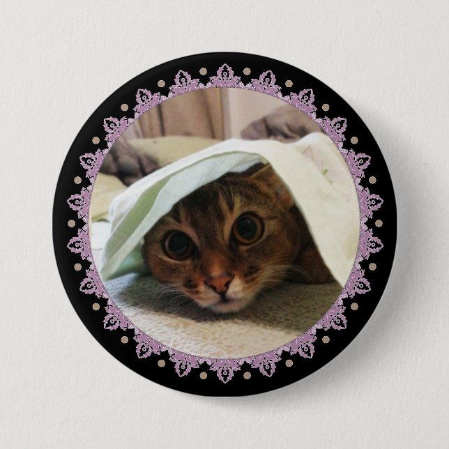 Badge Rond 7,6 Cm Fait pour vous, votre photo (Devant)