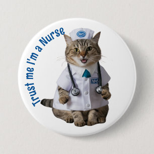 Badge Rond 7,6 Cm Faites-moi confiance Je suis infirmière NHS, médec