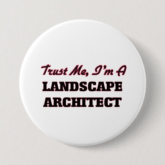 Badge Rond 7,6 Cm Faites-moi confiance je suis un architecte (Devant)