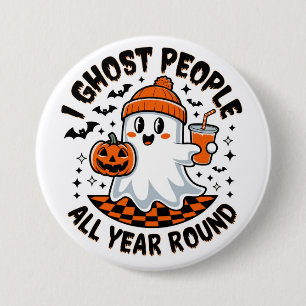 Badge Rond 7,6 Cm Fantôme drôle d'Halloween