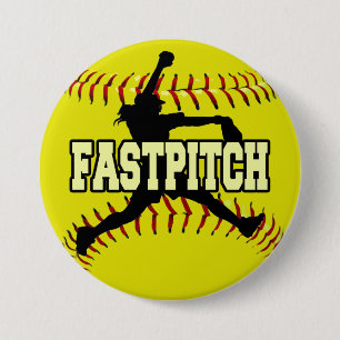 Badge Rond 7,6 Cm Fastpitch
