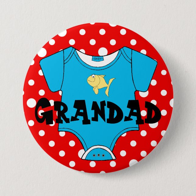 Badge Rond 7,6 Cm Faveur de noms de famille de baby shower (Devant)
