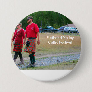 Badge Rond 7,6 Cm Festival celtique de la FV, grand bouton rond de 3