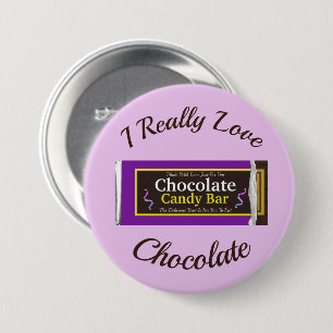 Badge Rond 7,6 Cm Fête de la Barre de chocolat personnalisée Favoris