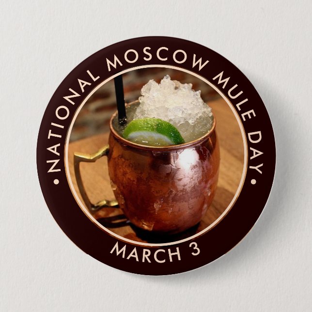 Badge Rond 7,6 Cm Fête nationale des Milles de Moscou (Devant)