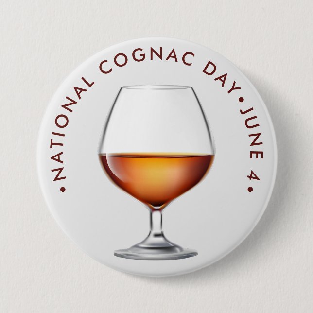 Badge Rond 7,6 Cm Fête nationale du Cognac (Devant)