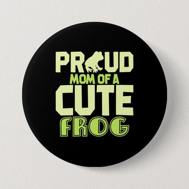 Badge Rond 7,6 Cm Fier Maman D'Une Gelée Mignonne (Devant)