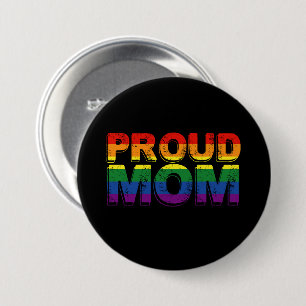 Badge Rond 7,6 Cm Fier maman Gay pride LGBT Rainbow Mother LGBTQ