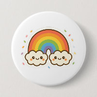 Fierté arc-en-ciel colorée Kawaii
