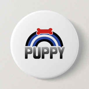 Badge Rond 7,6 Cm Fierté de jeu de chiot