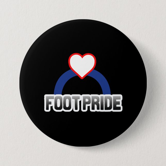 Badge Rond 7,6 Cm Fierté de pied (Devant)