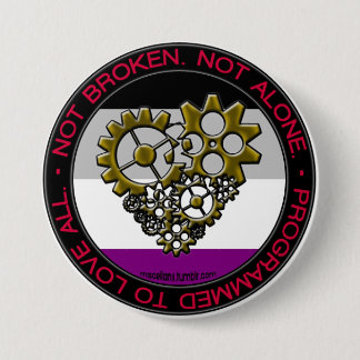 Badge Rond 7,6 Cm Fierté de robot d'as - grande