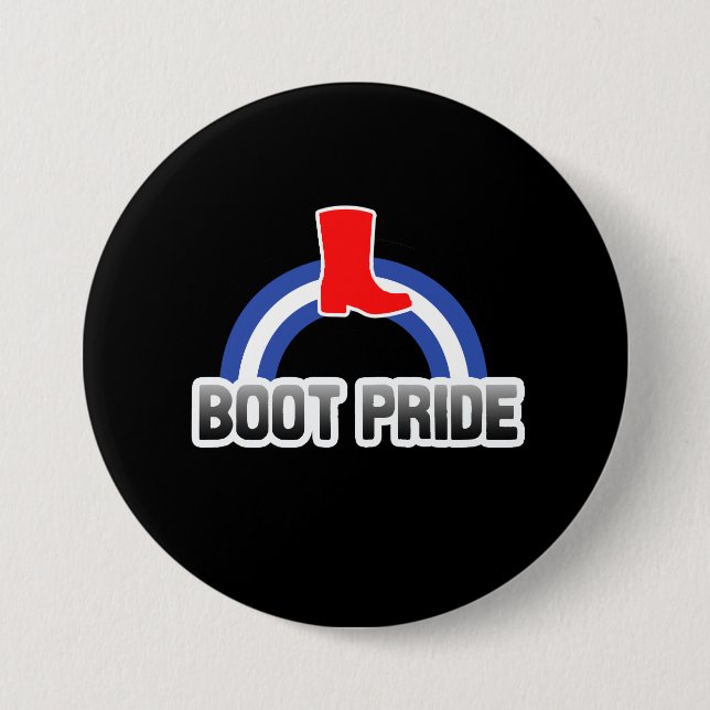 Badge Rond 7,6 Cm Fierté des bottes (Devant)