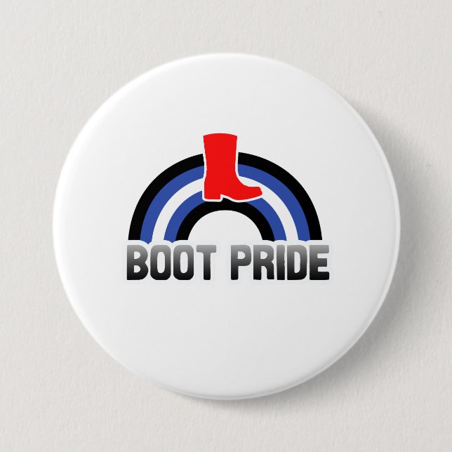 Badge Rond 7,6 Cm Fierté des bottes (Devant)