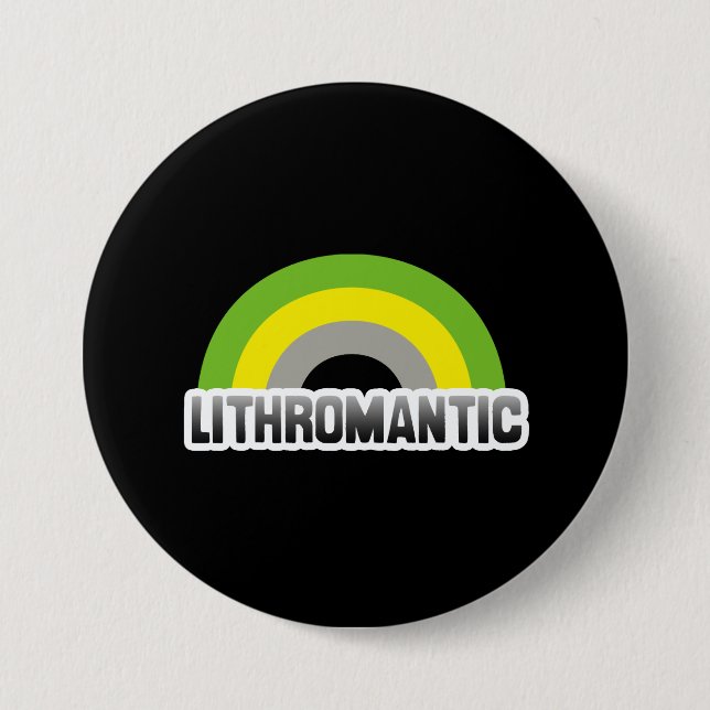 Badge Rond 7,6 Cm Fierté lithromantique (Devant)
