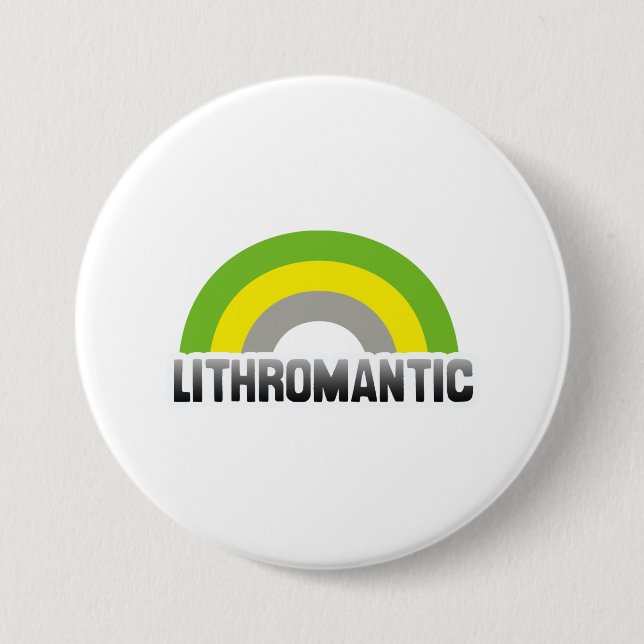 Badge Rond 7,6 Cm Fierté lithromantique (Devant)