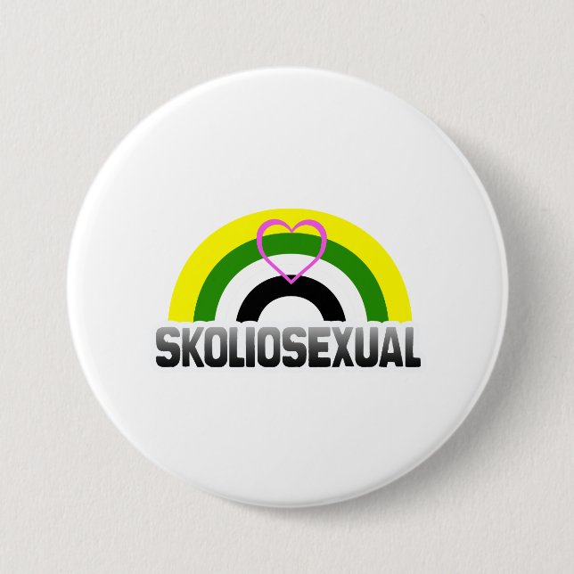 Badge Rond 7,6 Cm Fierté skoliosexuelle (Devant)