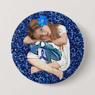 Badge Rond 7,6 Cm "Fille de l'Espoir" de sensibilisation à l'EM/SFC