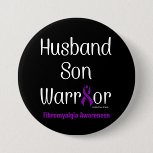 Badge Rond 7,6 Cm Fils du mari guerrier...Fibro