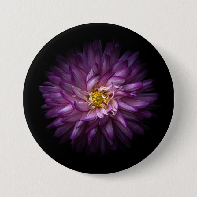 Badge Rond 7,6 Cm Fleurs 20 (Devant)